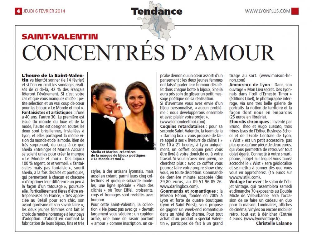 article Saint Valentin Lyon Plus 06-02-2014