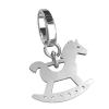 Wooden horse silver jewel